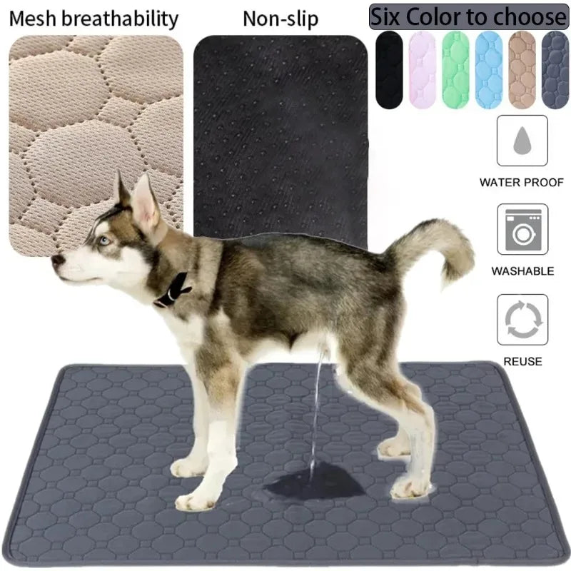 Reusable Dog Pee Pad – Washable Absorbent Puppy Training Mat & Pet Bed Protector