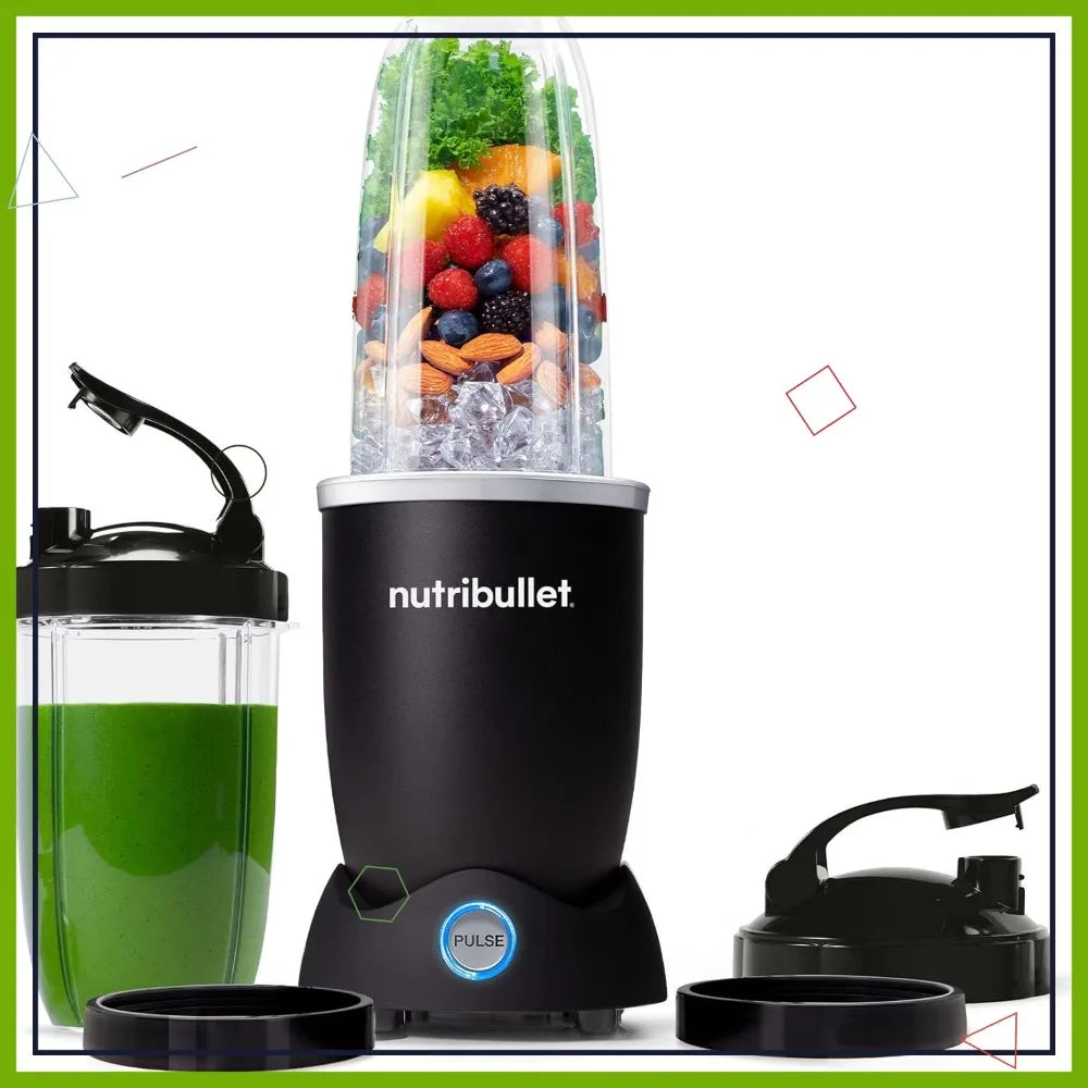 1200W Personal Blender — 32oz & 24oz Cups | Pulse Function | Dishwasher Safe | Matte Black