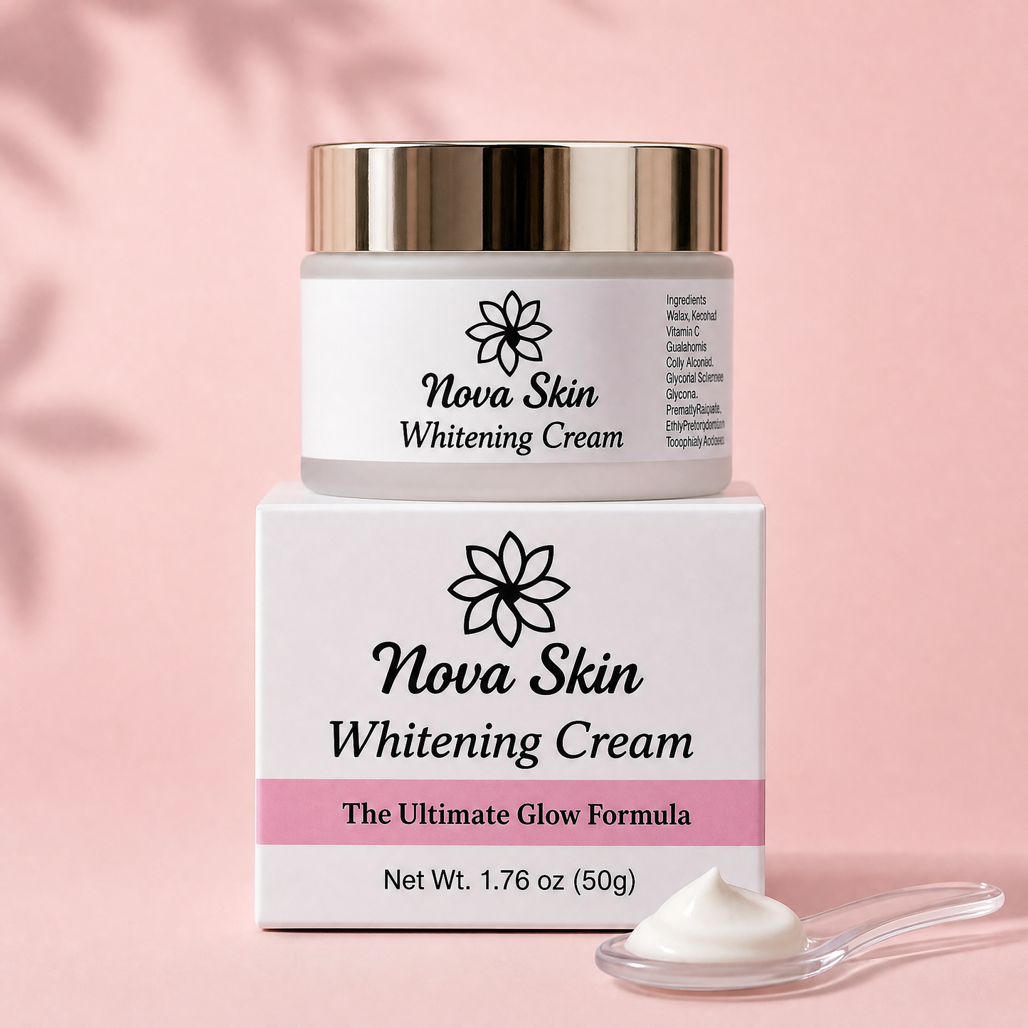 Nova Skin Whitening Cream – Kojic Acid, Vitamin C & Glutathione Brightening Cream (50g)