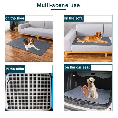 Reusable Dog Pee Pad – Washable Absorbent Puppy Training Mat & Pet Bed Protector