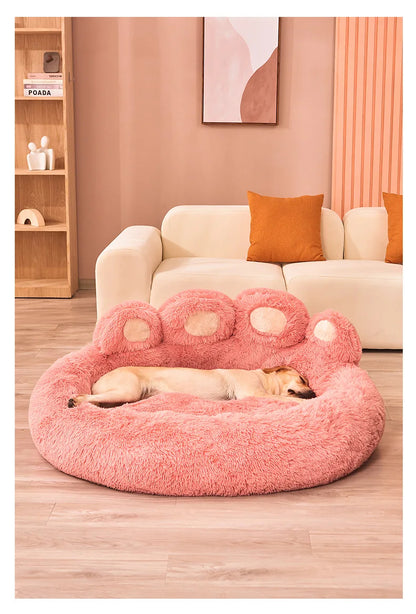 Fluffy Winter Dog Bed – Ultra Soft Warm Pet Sofa Bed for Dogs & Cats