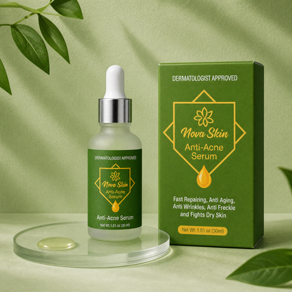 Nova Skin Anti-Acne Serum – Acne Control, Skin Repair & Hydrating Formula (30ml)