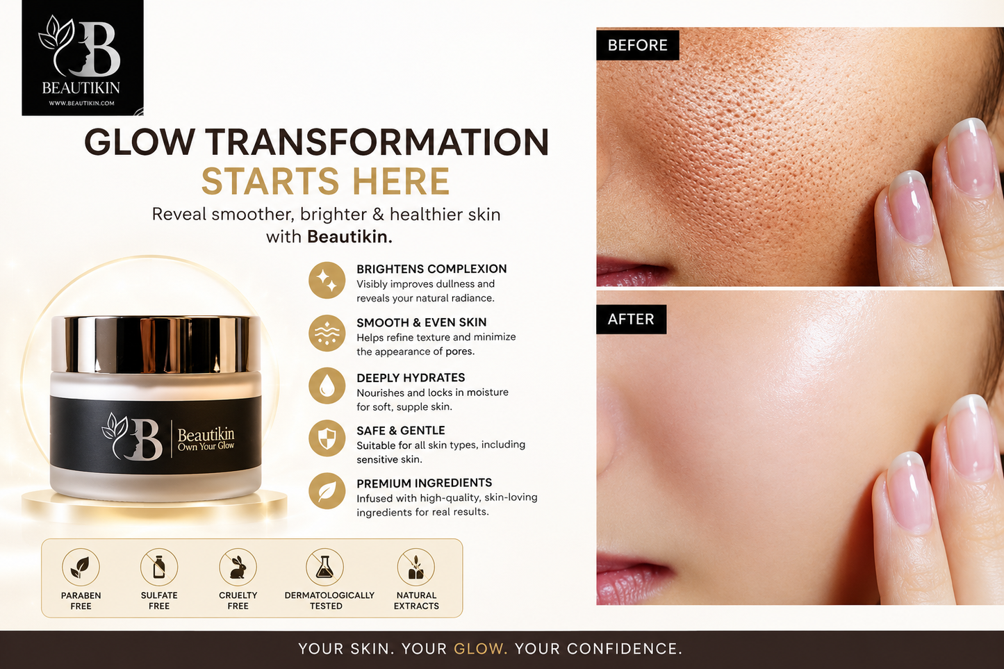 Whitening Cream for Radiant & Glowing Skin – Daily Moisturizing Face Cream