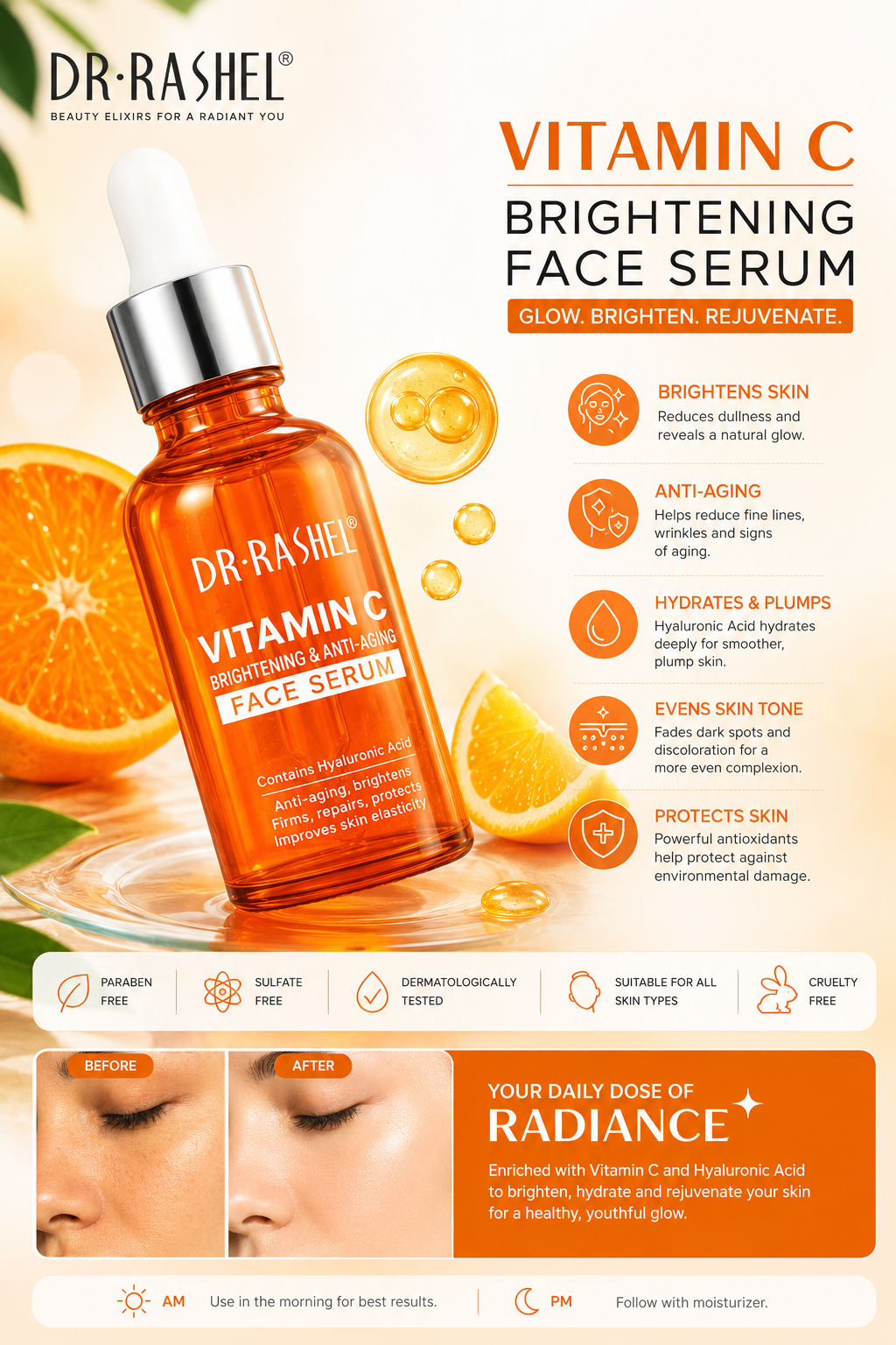 Premium Hyaluronic Acid Serum – Deep Hydration, Brightening & Anti-Aging Skincare