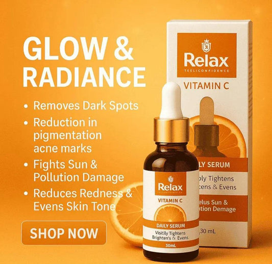 Relax Vitamin C Serum 30ml – Brightening & Hydrating Face Serum