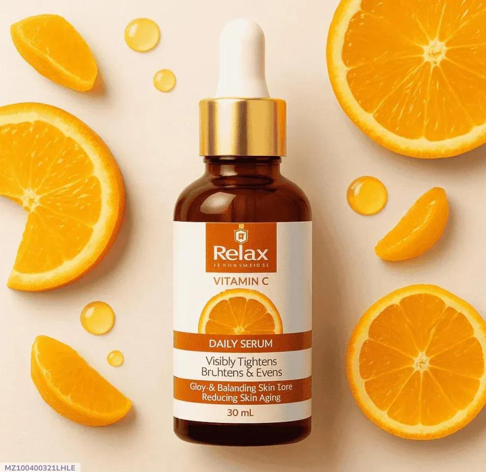 Relax Vitamin C Serum 30ml – Brightening & Hydrating Face Serum