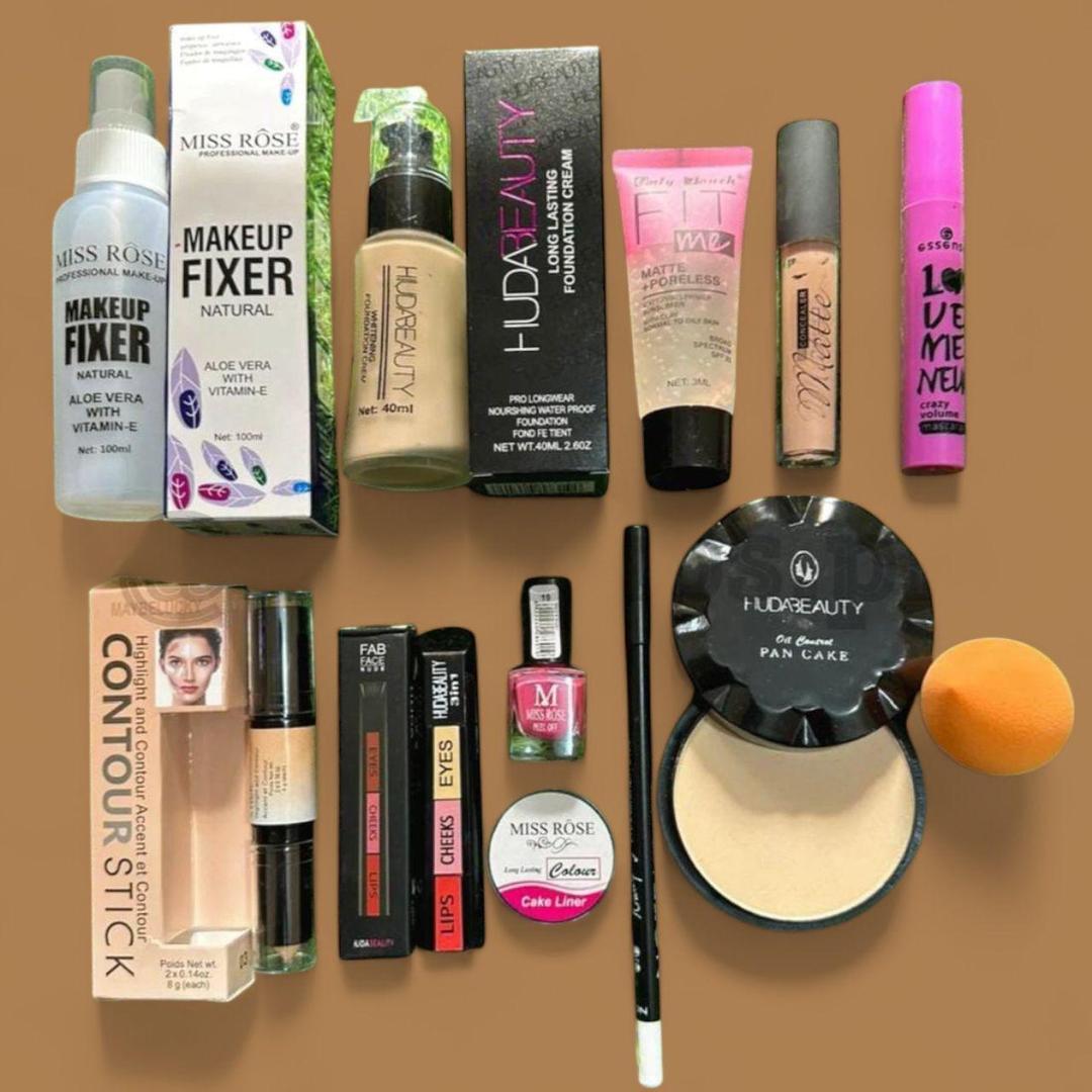 12-in-1 Makeup Kit for Pakistani Women – Complete Beauty Set with Eyeshadow, Lip Colors & Face Makeup