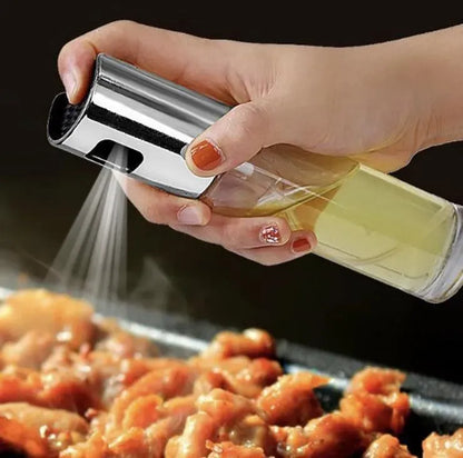 Premium Edible Oil Spray Bottle 100ml – Refillable Fine Mist Cooking Sprayer for Kitchen & BBQ