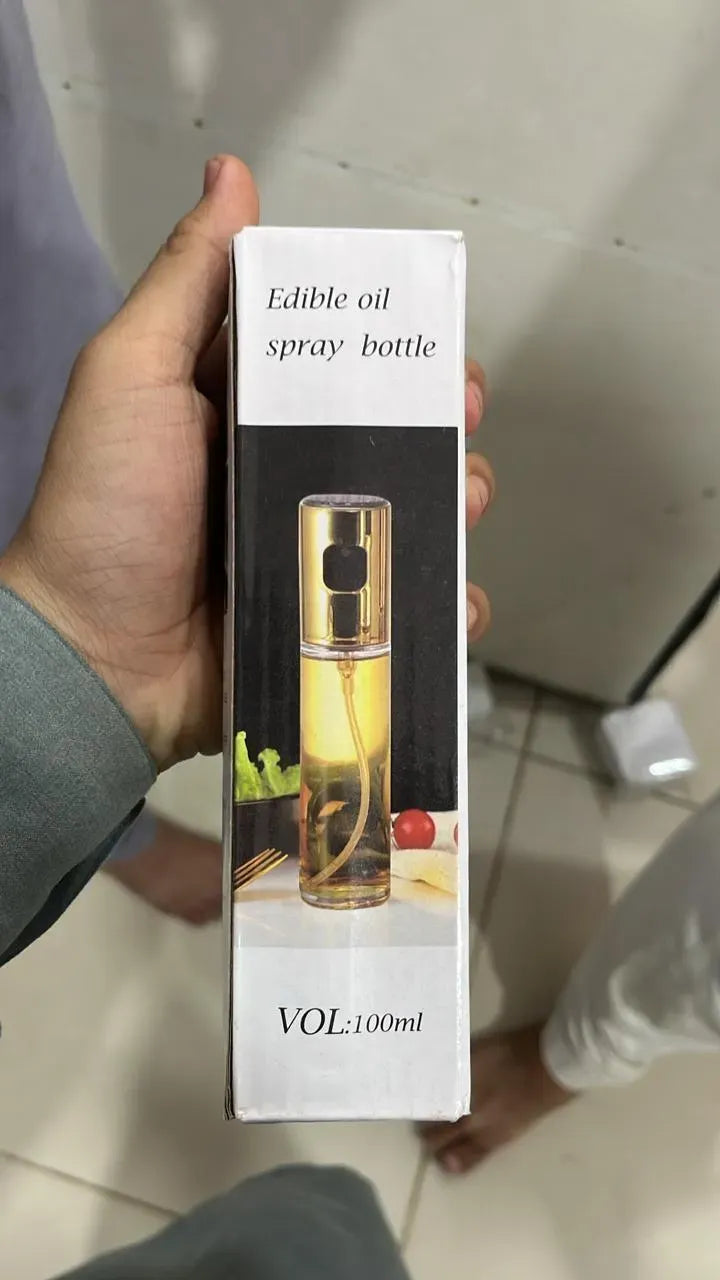 Premium Edible Oil Spray Bottle 100ml – Refillable Fine Mist Cooking Sprayer for Kitchen & BBQ