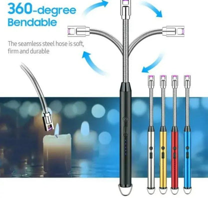 Rechargeable Electric Lighter – Multicolor Portable Arc Lighter