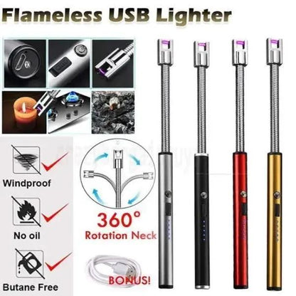 Rechargeable Electric Lighter – Multicolor Portable Arc Lighter