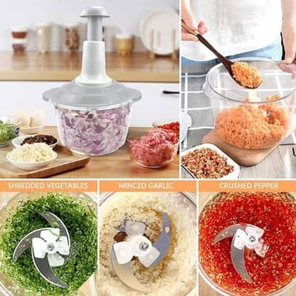 Manual Hand Chopper – Multipurpose Kitchen Vegetable & Fruit Cutter