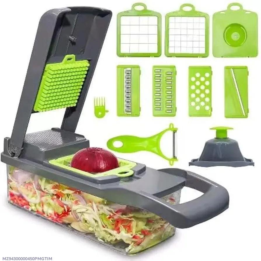 16-in-1 Multi-Function Vegetable Cutter Set – Kitchen Chopper, Slicer & Dicer