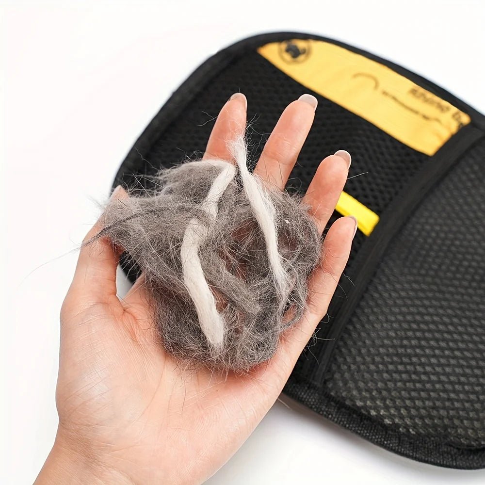 Large Pet Hair Removal Grooming Gloves – Reusable Static Fur Remover for Cats & Dogs - My Store
