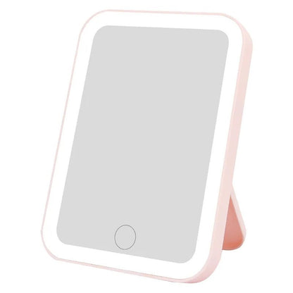 LED Vanity Makeup Mirror – USB Rechargeable Touch Screen Mirror with 3 Light Colors & Adjustable Brightness - My Store